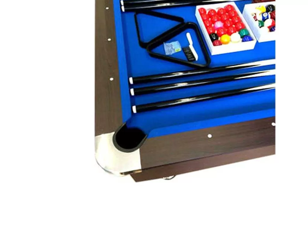 Jogo De Interior*ELITESHOPPING Mesa De Bilhar De 8 Pés Com Banco De Armazenamento Viper Blue