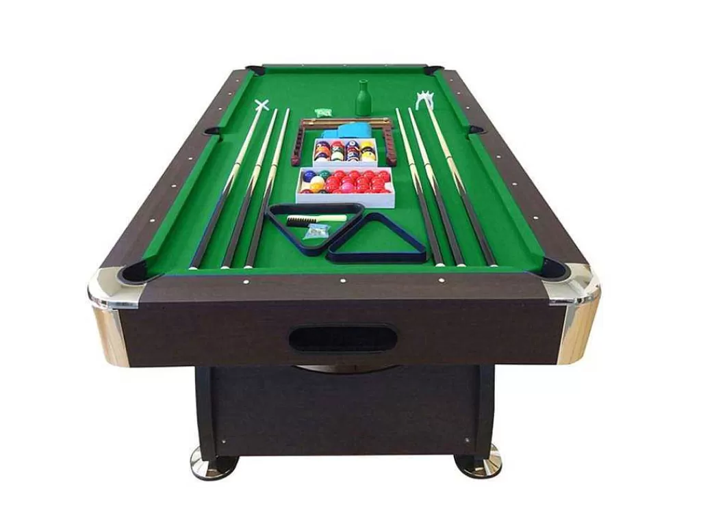 Jogo De Interior*ELITESHOPPING Mesa De Bilhar De 8 Pés Com Banco De Armazenamento Viper Green