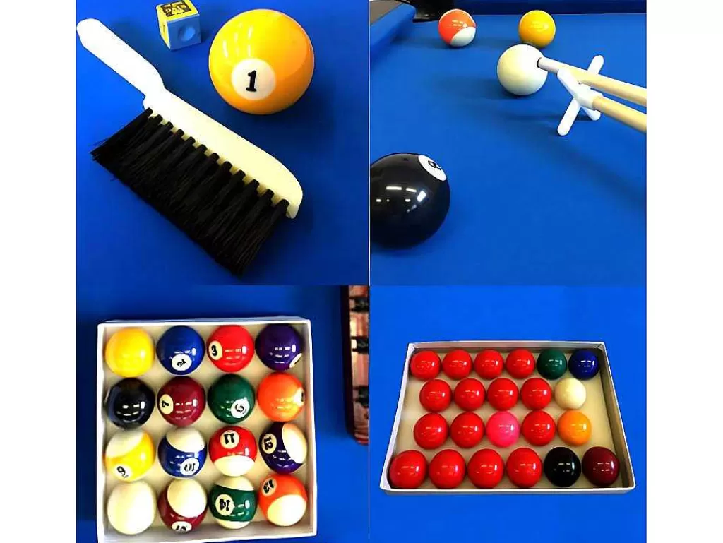 Jogo De Interior*ELITESHOPPING Mesa De Bilhar De 8 Pés Completa Com Acessórios Viper Blue