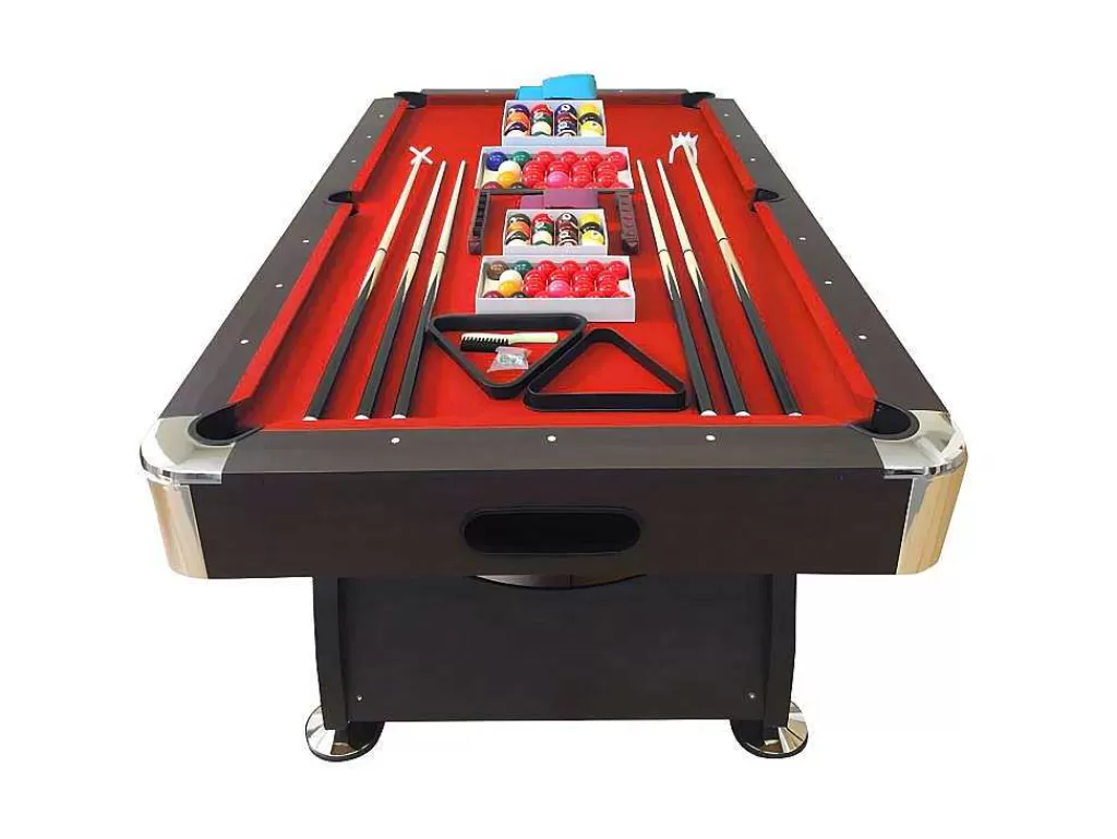 Jogo De Interior*ELITESHOPPING Mesa De Bilhar De 8 Pés Completa Com Acessórios Viper Red