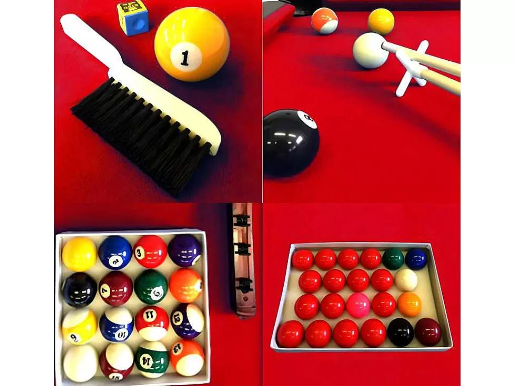 Jogo De Interior*ELITESHOPPING Mesa De Bilhar De 8 Pés Completa Com Acessórios Viper Red