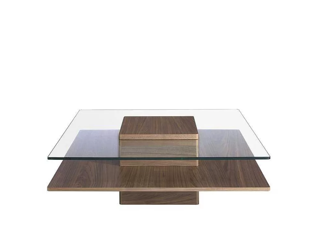 Mesa De Centro*Angel Cerda Mesa De Cafe Em Mdf Folheado A Noz Natural, 0,5Mm De EsPéssura 2017