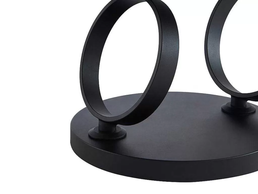 Mesa De Centro*Maison Céphy Mesa De Centro Com Tampos Giratorios, Ceramica, Vidro Temperado Fumado E Metal, Preto E Natural - Joline De Maison Cephy