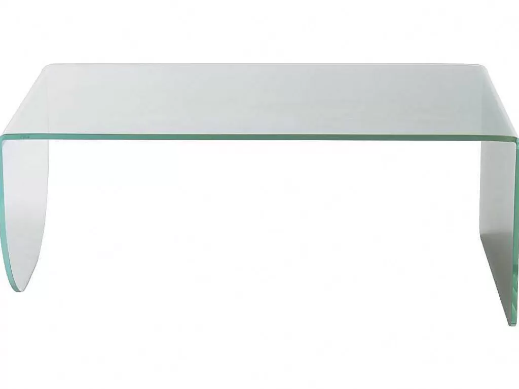 Mesa De Centro*Vente-unique Mesa De Centro Em Vidro Temperado Transparente E Verde - Kinami