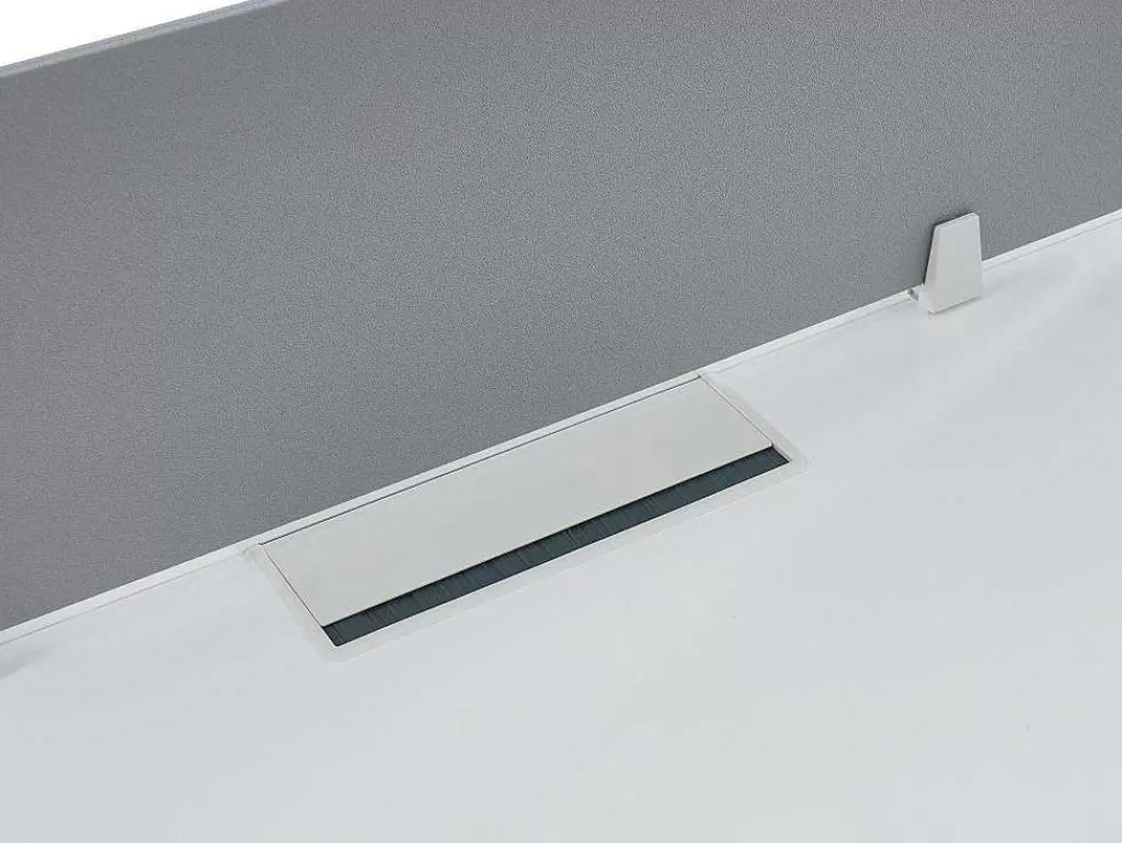 Mobiliário De Escritório*Workēa Mesa De Escritório 2 Péssoas Branco C120 Cm, Com Separador - Downtown
