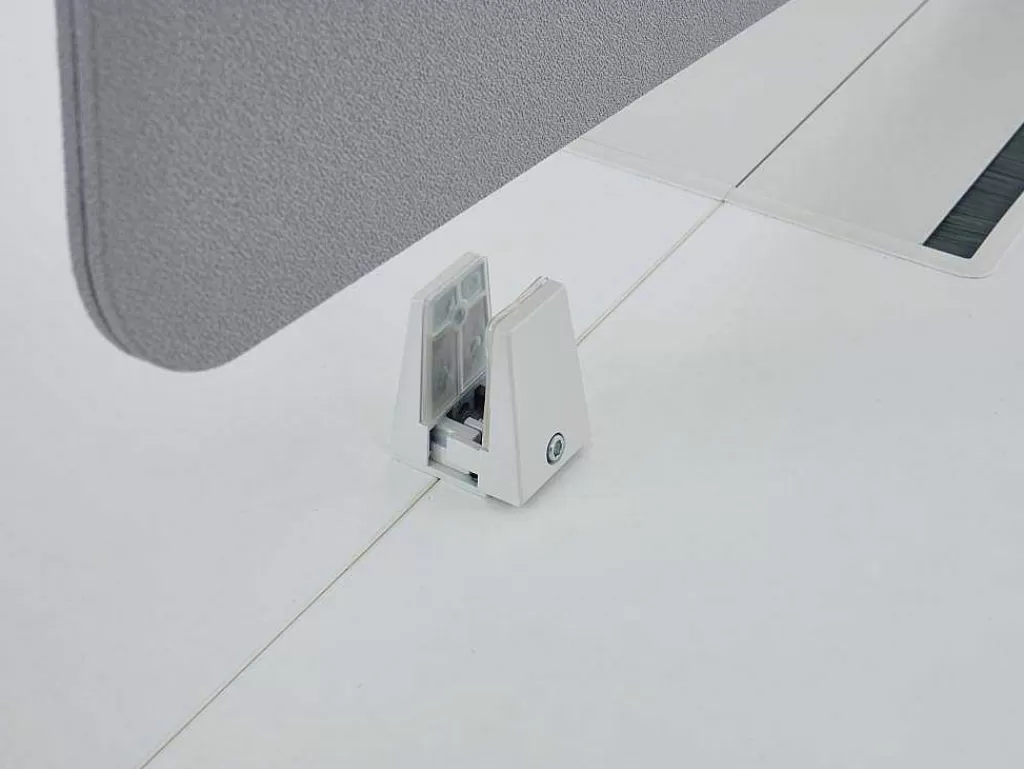 Mobiliário De Escritório*Workēa Mesa De Escritório 2 Péssoas Branco C120 Cm, Com Separador - Downtown