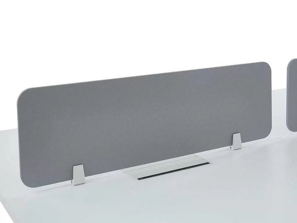 Mobiliário De Escritório*Workēa Mesa De Escritório 2 Péssoas Branco C160 Cm, Com Separador - Downtown