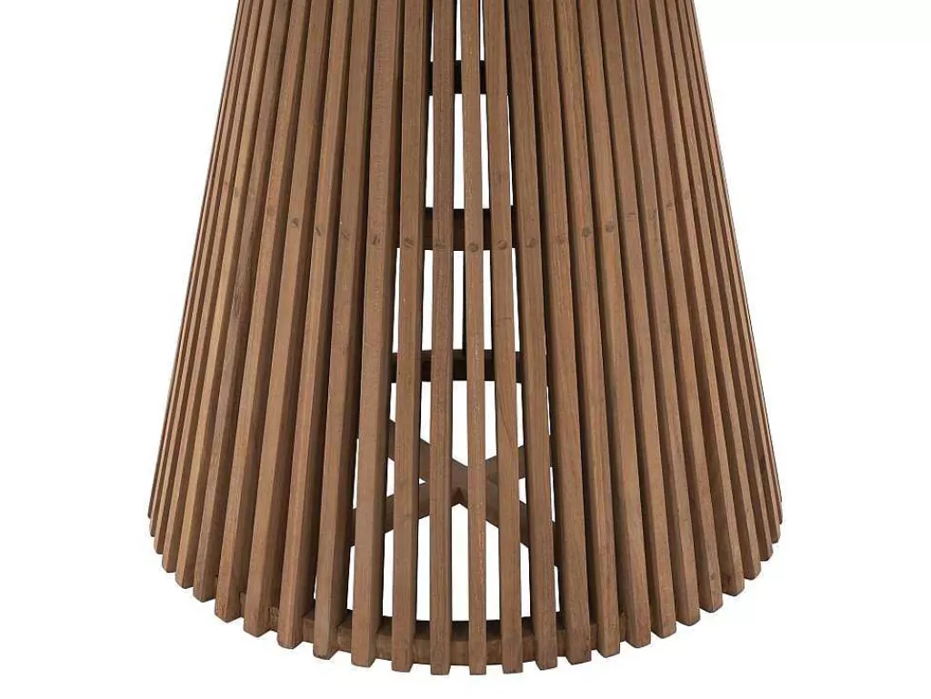 Mesa De Jantar*MYLIA Mesa De Jantar De Jardim Em Teca D. 120 Cm Natural Claro - Triani