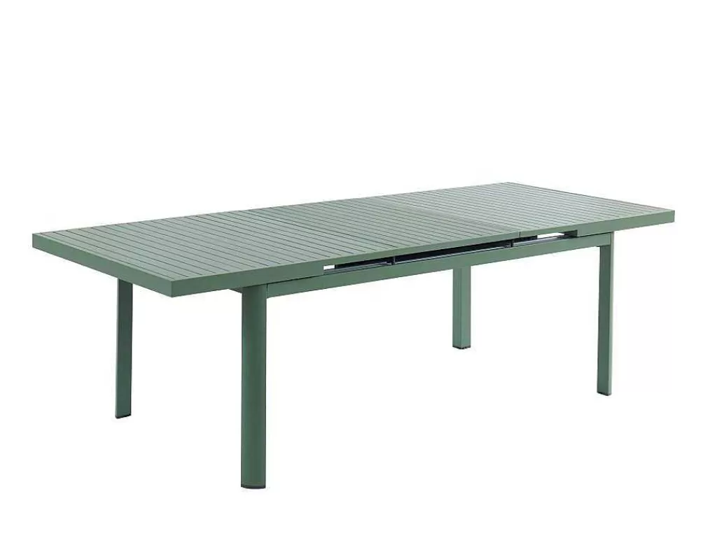 Conjunto Mesa E Cadeiras De Jardim*MYLIA Mesa De Jardim Extensivel Em Aluminio 180/240 Cm Verde-Amendoa - Nauru