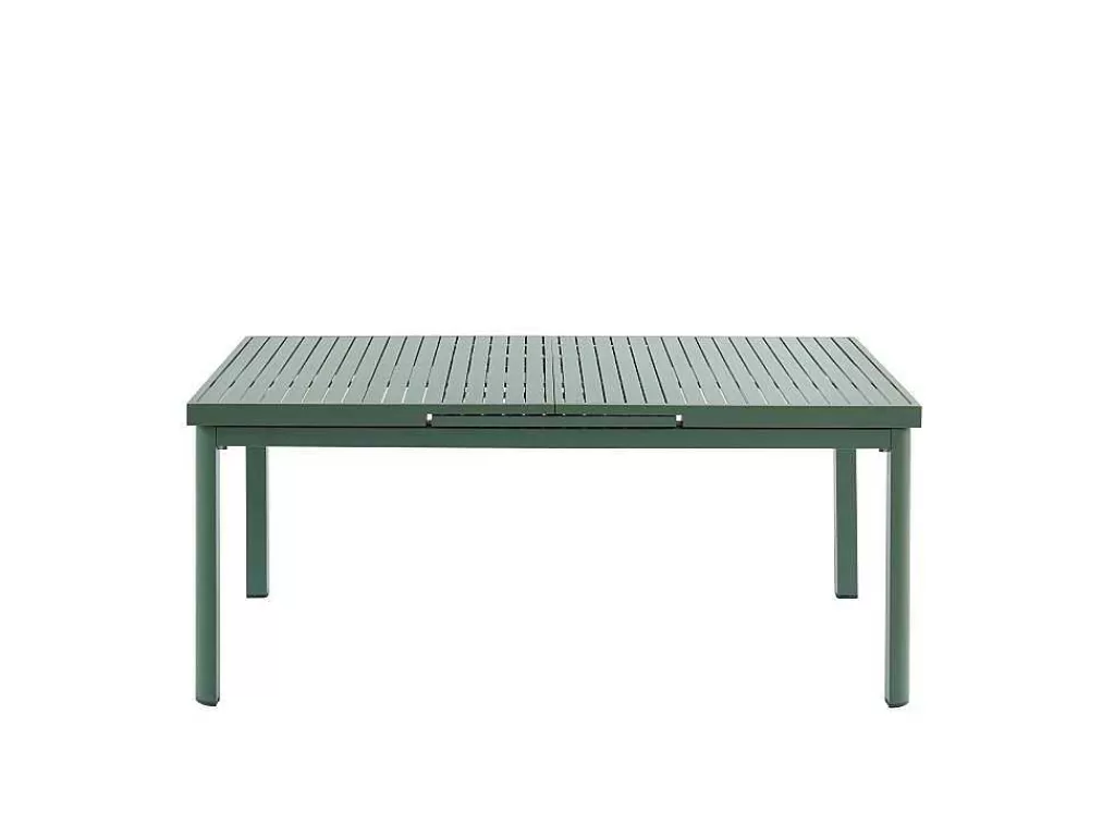 Conjunto Mesa E Cadeiras De Jardim*MYLIA Mesa De Jardim Extensivel Em Aluminio 180/240 Cm Verde-Amendoa - Nauru