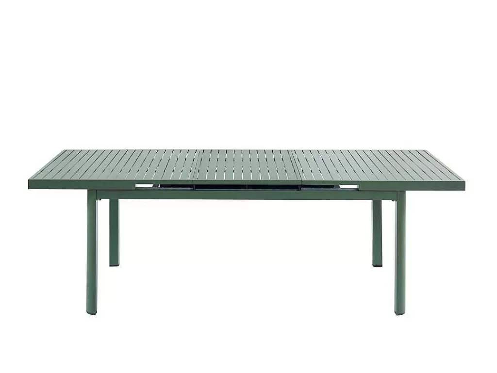 Conjunto Mesa E Cadeiras De Jardim*MYLIA Mesa De Jardim Extensivel Em Aluminio 180/240 Cm Verde-Amendoa - Nauru