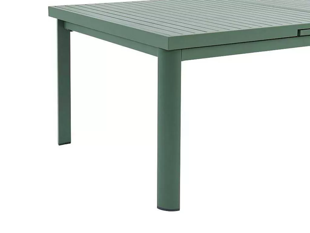 Conjunto Mesa E Cadeiras De Jardim*MYLIA Mesa De Jardim Extensivel Em Aluminio 180/240 Cm Verde-Amendoa - Nauru