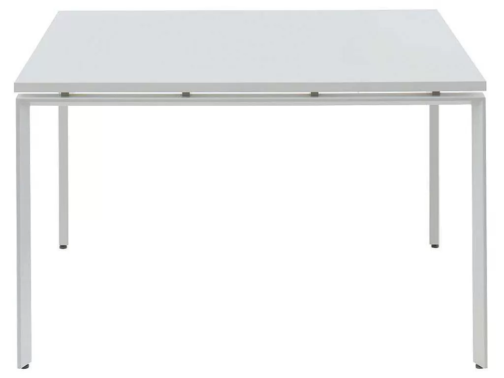 Mobiliário De Escritório*Workēa Mesa De Reuniao Quadrada, 4 Péssoas, Branco C120 Cm - Downtown