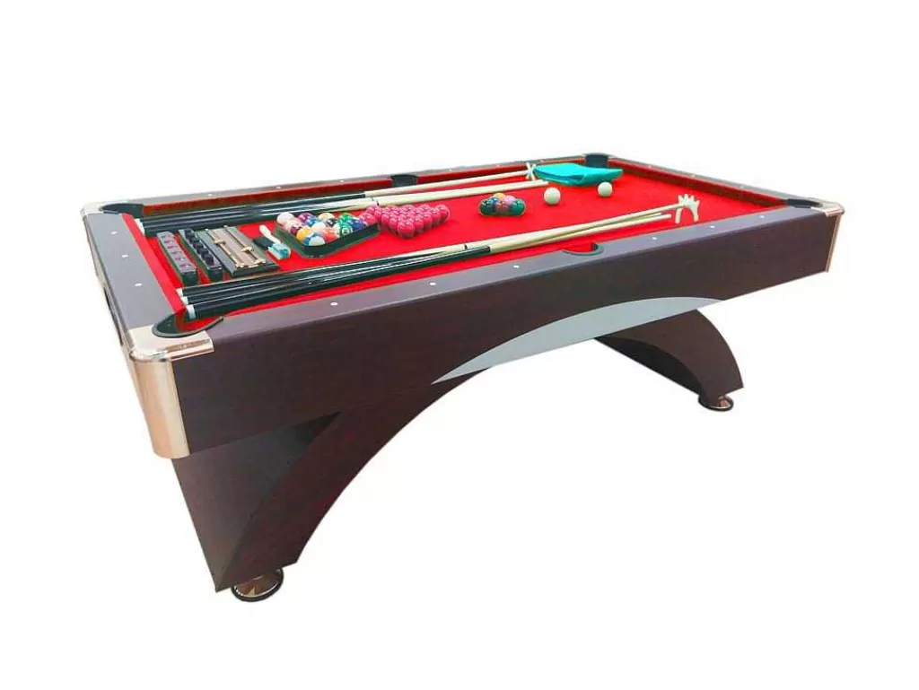 Jogo De Interior*ELITESHOPPING Mesa De Sinuca Moderna De 7 Pés Completa Com Acessórios - Venon