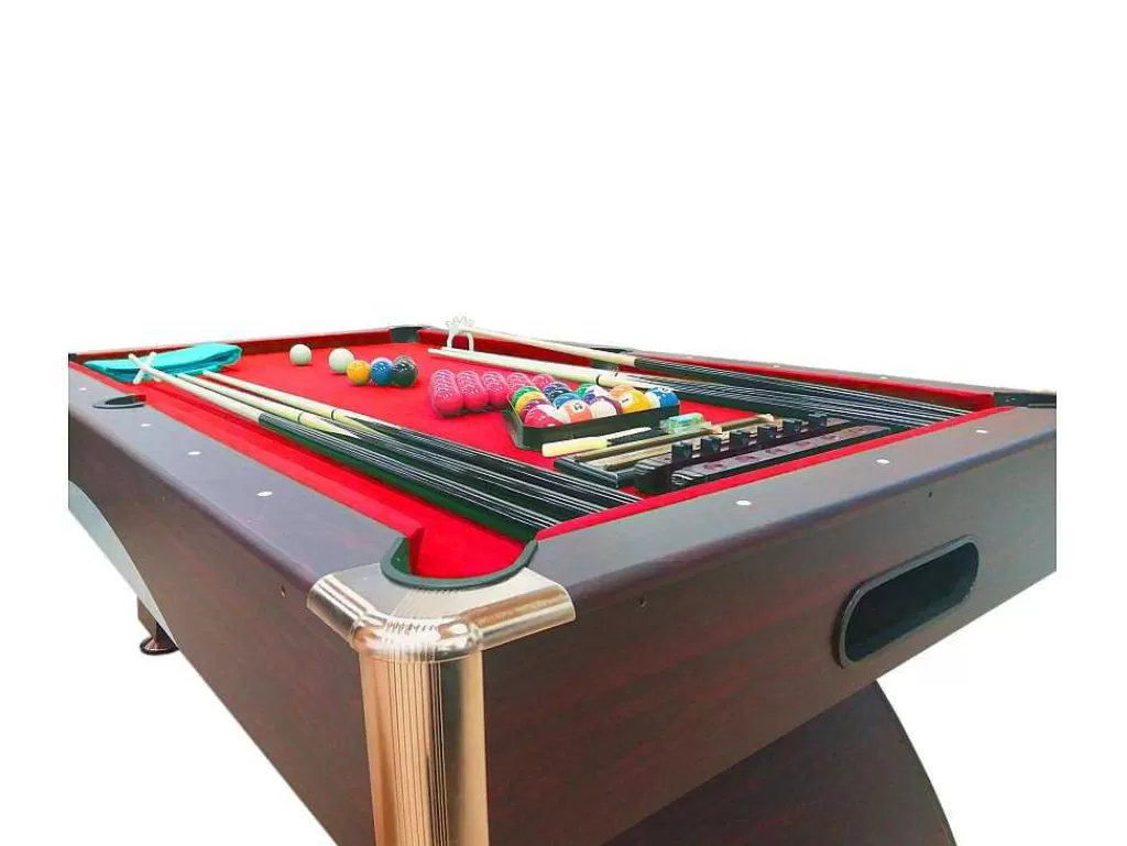 Jogo De Interior*ELITESHOPPING Mesa De Sinuca Moderna De 7 Pés Completa Com Acessórios - Venon