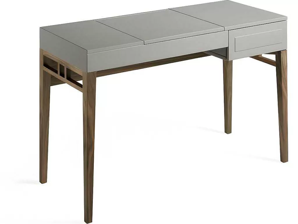 Toucador*Angel Cerda Mesa De Toucador Com Tampo Em Mdf Lacado Em Niebla Brillo 7001