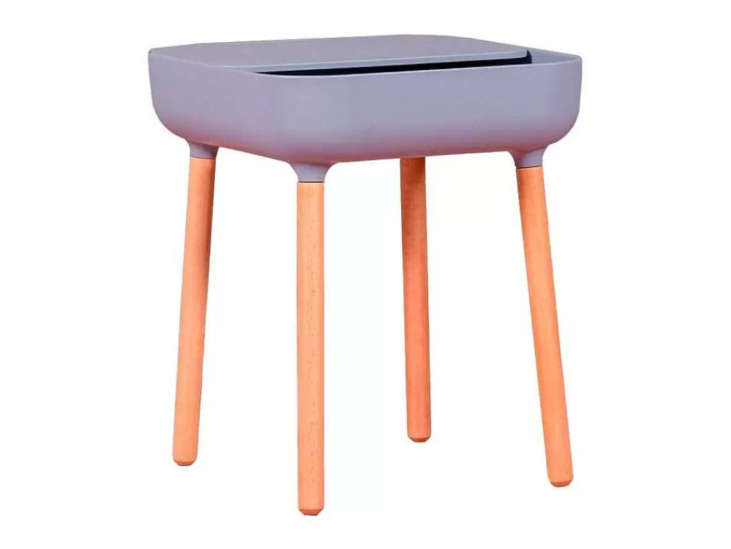 Mesa De Apoio*Vente-unique Mesa Lateral Pop Estilo Nordico - Cinza