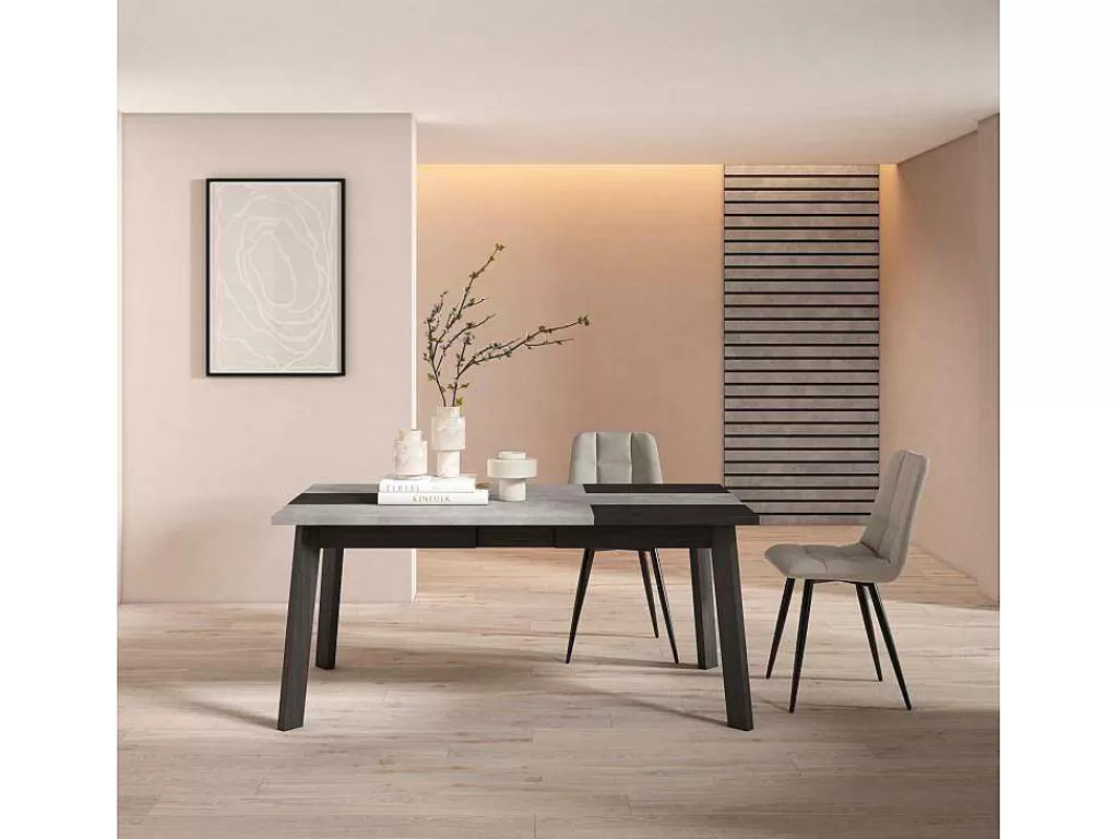 Mesa De Jantar*Skraut Home Mesa Sala De Jantar, 170, Para 8 Péssoas, Pés De Madeira, Cimento