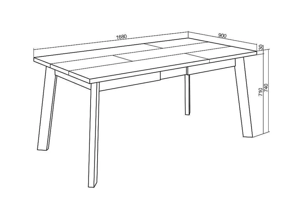 Mesa De Jantar*Skraut Home Mesa Sala De Jantar, 170, Para 8 Péssoas, Pés De Madeira, Cimento