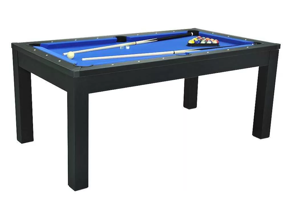 Mesa De Jantar*Vente-unique Mesa Transformavel De Bilhar E Ping-Pong Cor Preta De C182 X L102 X A80 Cm - Sousa