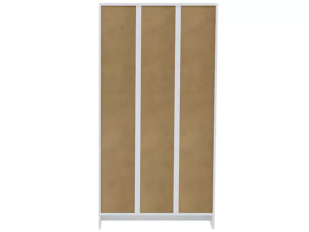 Coluna De Casa De Banho*Vente-unique Móvel Com Varios Espacos De Arrumação E Com Espelho Cor Branco - Muliran