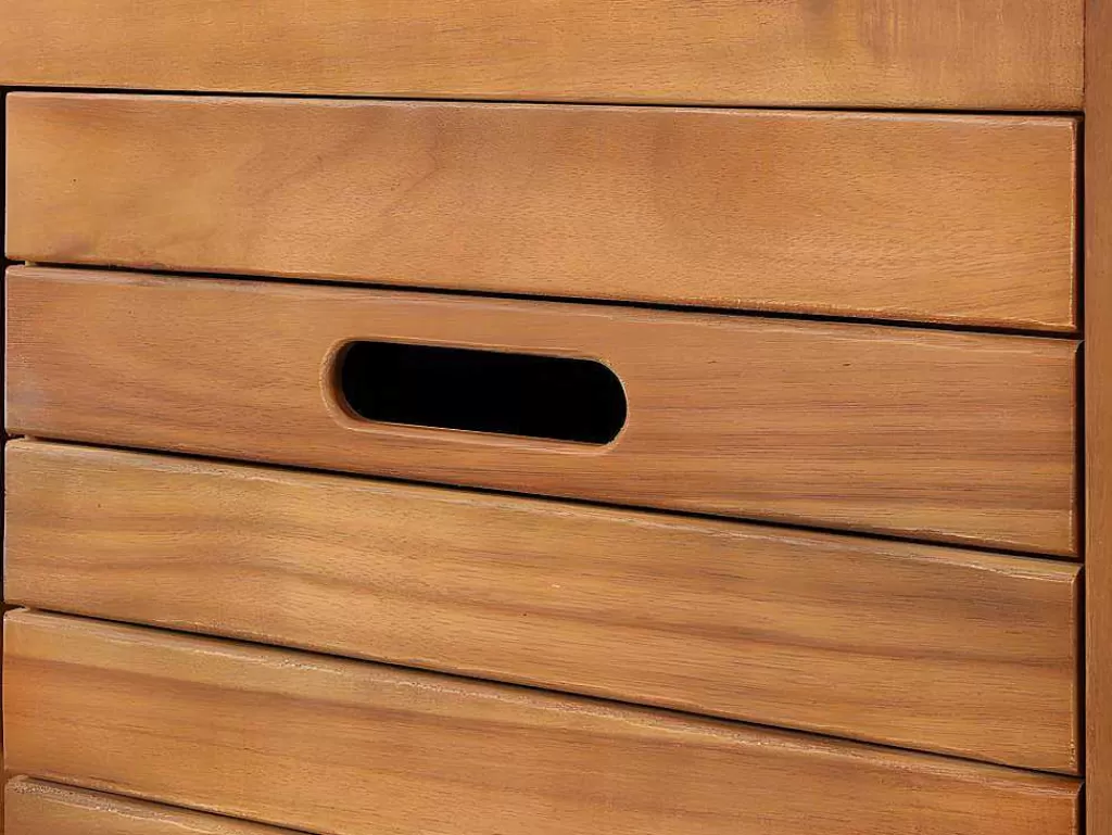Móvel Lavatório Duplo*Vente-unique Móvel De Casa De Banho Em Madeira De Acacia Com Lavatório Individual De 130 Cm - Pulukan