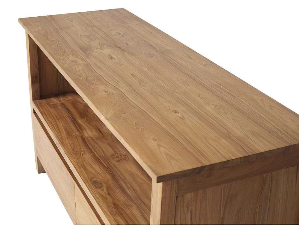 Móvel Lavatório Duplo*Vente-unique Móvel De Casa De Banho Em Teca Com Lavatório Duplo De 135 Cm - Ketapang