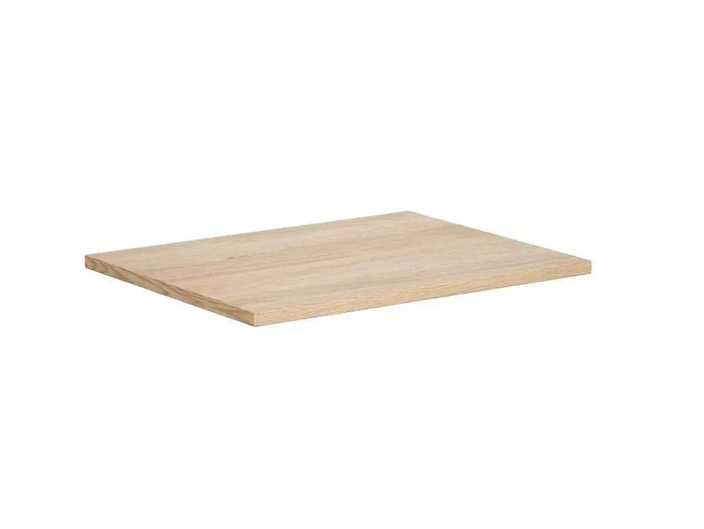 Móvel Lavatório Individual*Vente-unique Móvel De Casa De Banho Suspenso Com Lavatório De Pedra, Folha De Carvalho, 60 Cm - Mesliva