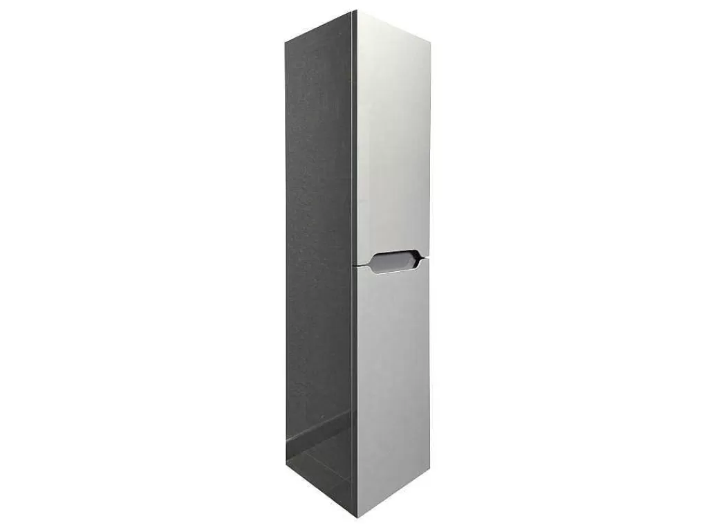 Móvel Lavatório Duplo*Vente-unique Móvel De Casa De Banho Suspenso Com Lavatório Duplo De Encastrar E Coluna Cinzento 120 Cm - Selita