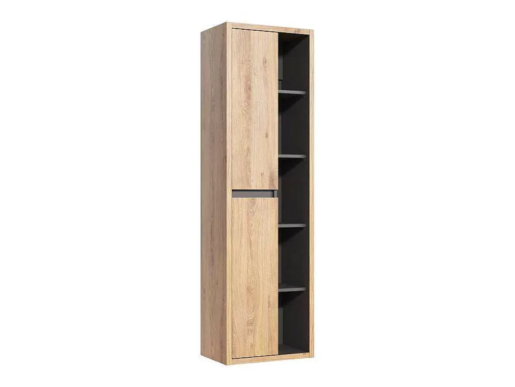 Móvel Lavatório Individual*Vente-unique Móvel De Casa De Banho Suspenso Com Lavatório E Coluna 100 Cm Cor Natural - Purnal