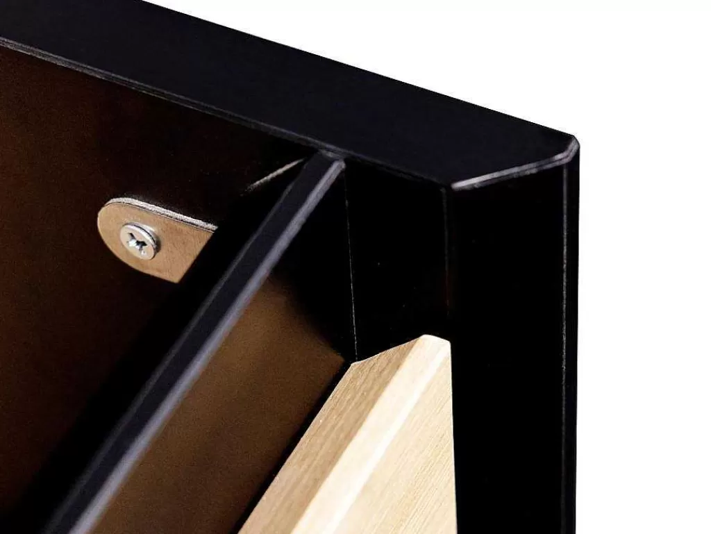 Móvel Lavatório Individual*Vente-unique Móvel De Casa De Banho Suspenso Com Lavatório Embutido Cor Clara E Preto 80 Cm - Lannick