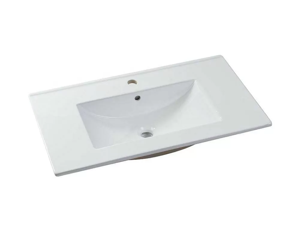 Móvel Lavatório Individual*Vente-unique Móvel De Casa De Banho Suspenso Com Lavatório Individual, Cor Clara Natural, 80 Cm - Kayla