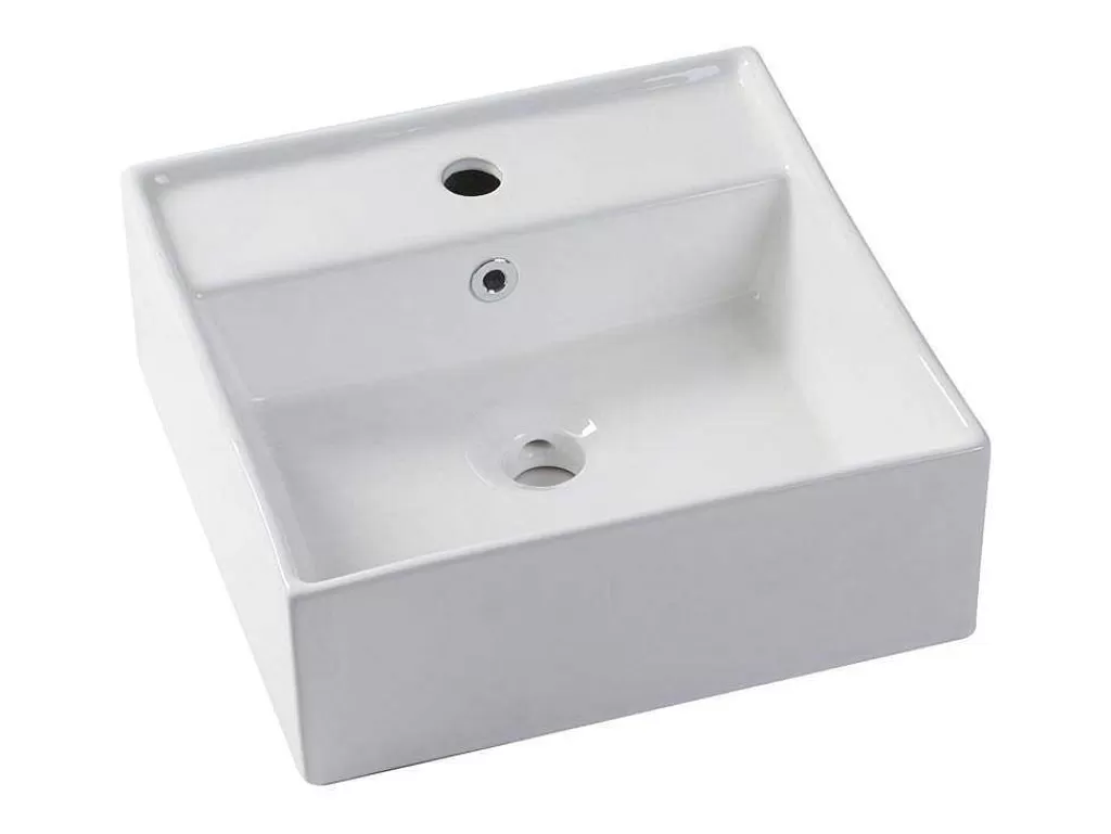Promoções Casa De Banho & Bem-Estar*Vente-unique Móvel De Casa De Banho Suspenso Estriado Cor-De-Rosa Com Lavatório De Pousar 80 Cm - Satara
