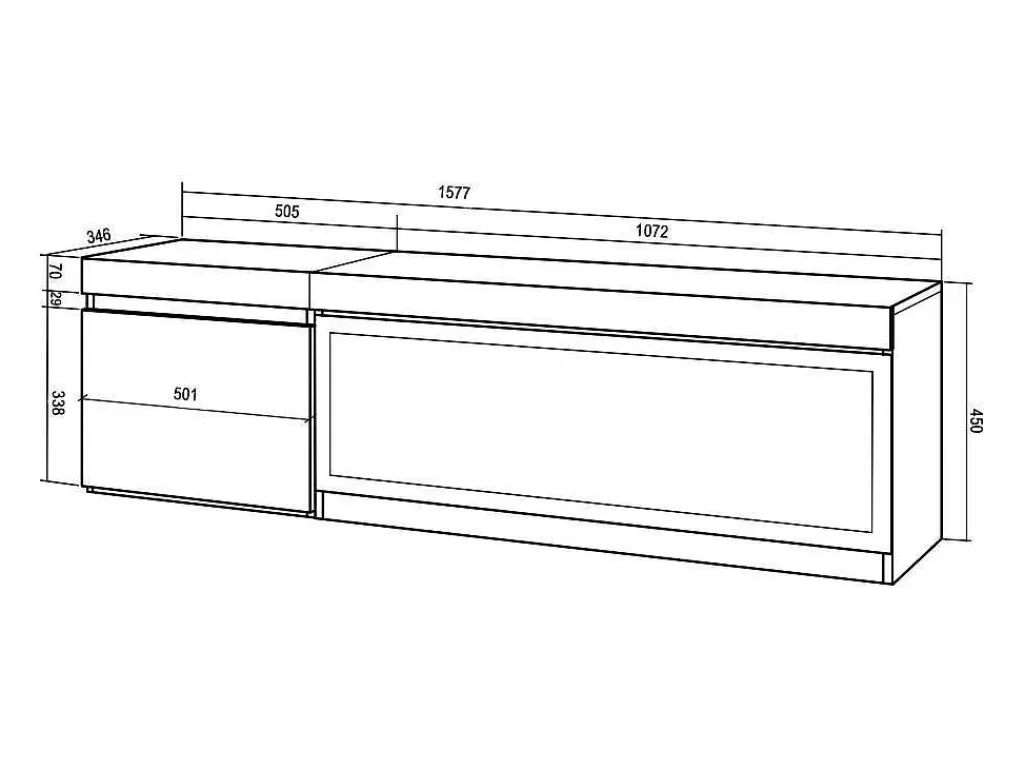 Móvel De Tv*Skraut Home Móvel De Tv, 160, Para Televisores Ate 65", Lareira Electrica Xxl, Preto