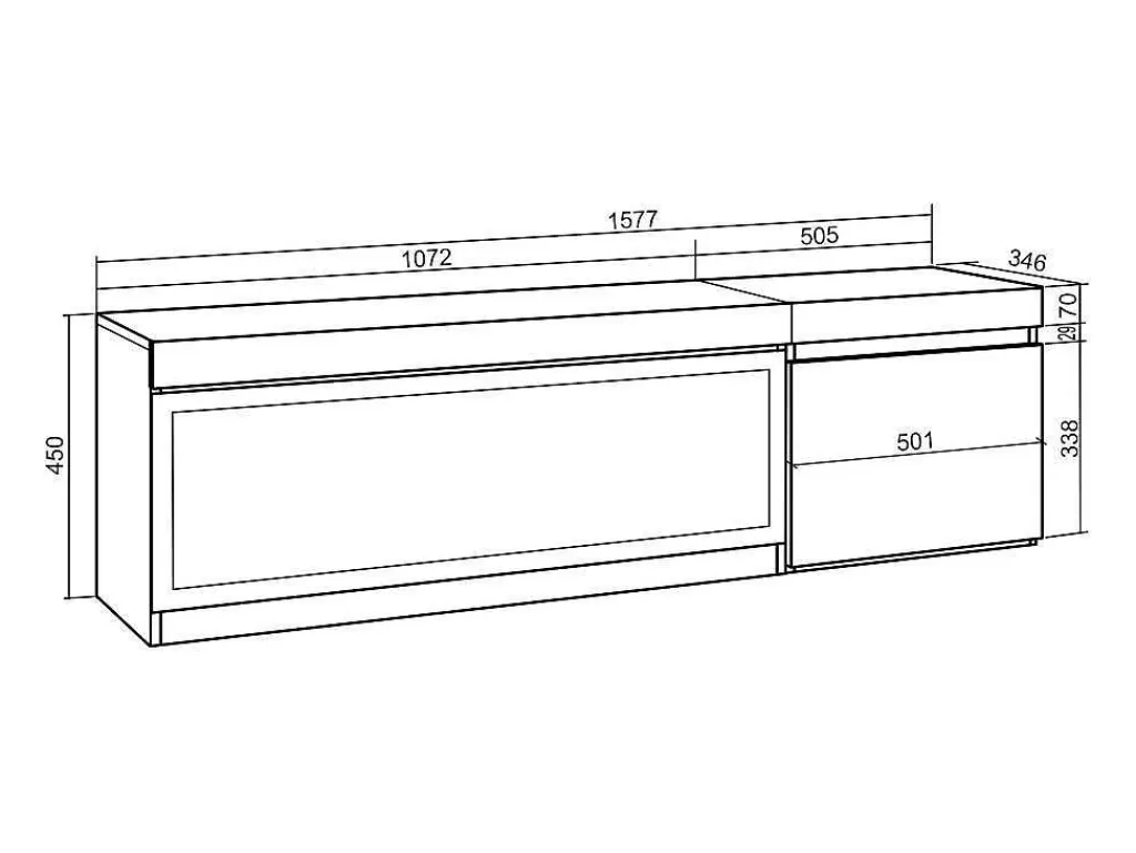Móvel De Tv*Skraut Home Móvel De Tv, 160, Para Televisores Ate 65", Lareira Electrica Xxl, Suspensos, Preto