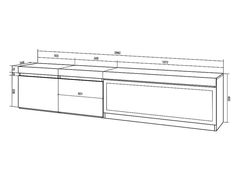Móvel De Tv*Skraut Home Móvel De Tv, 210, Para Televisores Ate 80", Lareira Electrica Xxl, Suspensos, Preto
