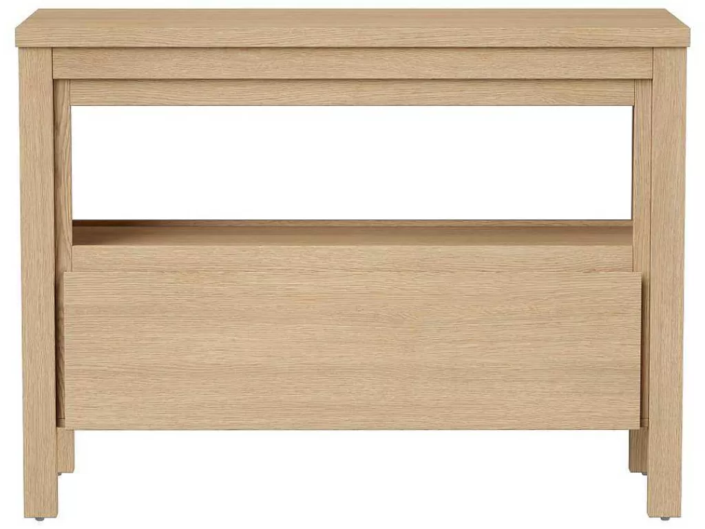Promoções Casa De Banho & Bem-Estar*Vente-unique Móvel Para Colocar Sob O Lavatório Com Nicho De Arrumação E Tampo, 120 Cm, Folha De Carvalho - Cosmoti