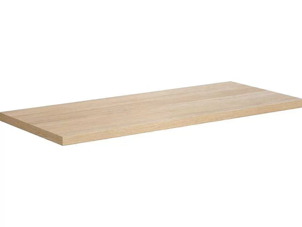 Promoções Casa De Banho & Bem-Estar*Vente-unique Móvel Para Colocar Sob O Lavatório Com Nicho De Arrumação E Tampo, 120 Cm, Folha De Carvalho - Cosmoti