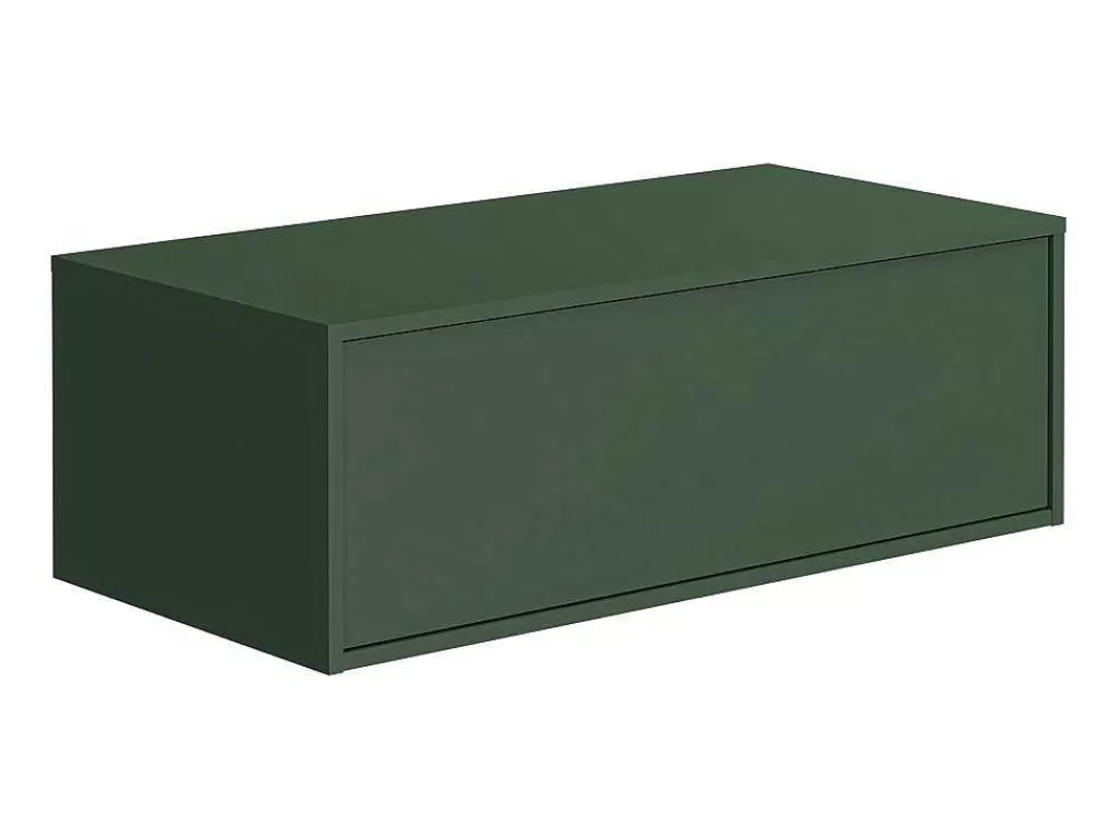 Móvel Lavatório Individual*Vente-unique Móvel Suspenso De Casa De Banho Verde Mate Com Lavatório Individual - Teana