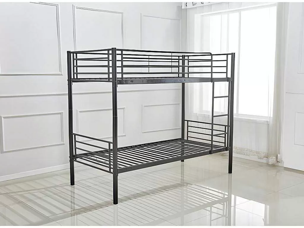 Cama De Adulto*Saldosystocks Oferta: Beliche Duplo Metal 90X190 Cm + 2 Colchões