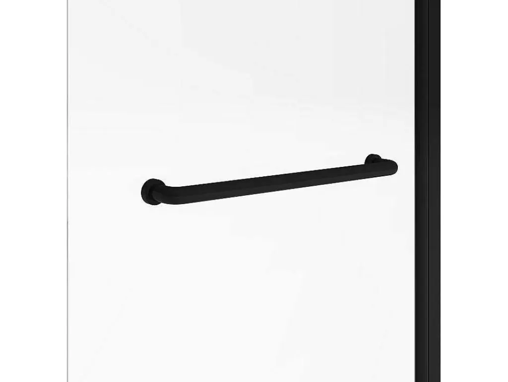 Resguardo De Banheira*Shower & Design Painel De Banheira Com Toalheiro Em Metal Preto Mate Estilo Industrial 70 X 140 Cm - Tobin