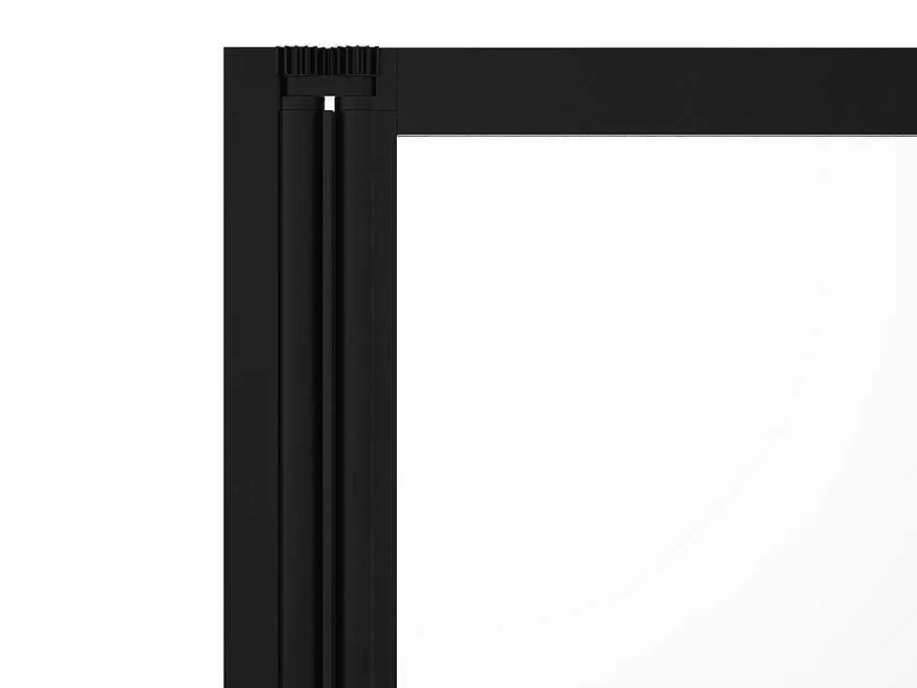 Resguardo De Banheira*Shower & Design Painel De Banheira Dobravel Em Metal Preto Mate Estilo Atelier 120 X 140 Cm - District