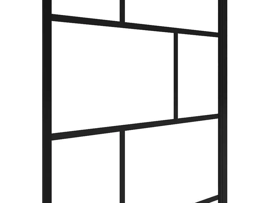 Resguardo De Banheira*Shower & Design Painel De Banheira Giratorio Estilo Industrial 80X140 Cm Preto Mate Vidro - Rivanon