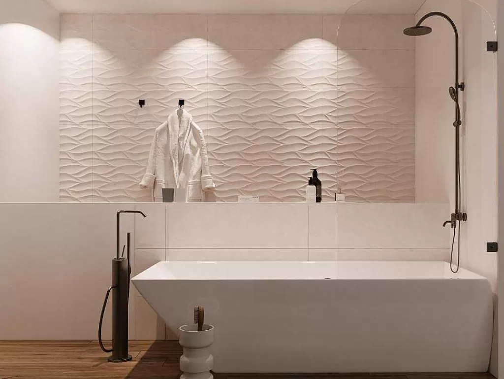 Resguardo De Banheira*Shower & Design Painel De Banheira Reversivel Com Cantos Arredondados Estilo Industrial 80X140 Cm - Timour