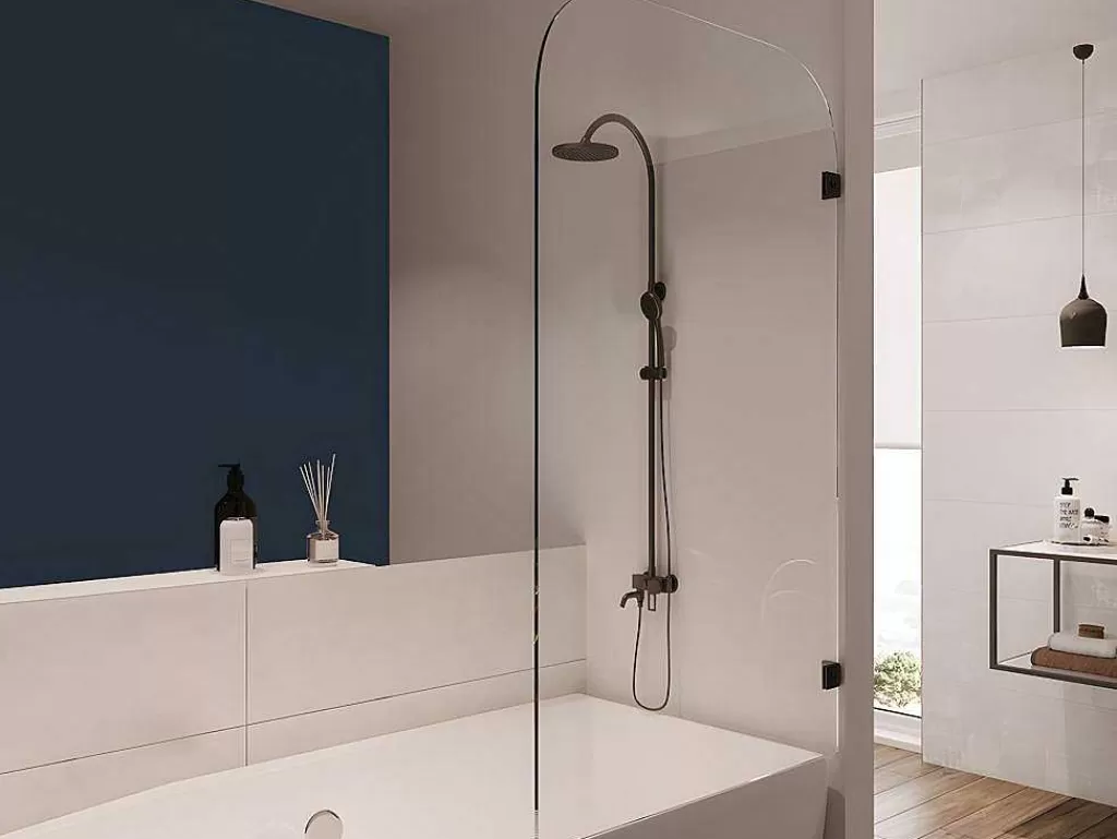 Resguardo De Banheira*Shower & Design Painel De Banheira Reversivel Com Cantos Arredondados Estilo Industrial 80X140 Cm - Timour