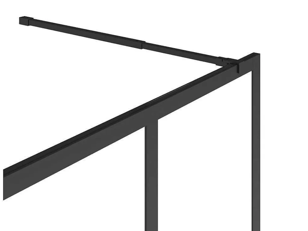 Painel De Duche*Shower & Design Painel De Duche A Italiana Preto Mate Estilo Atelier 140 X 200 Cm - Urbanik