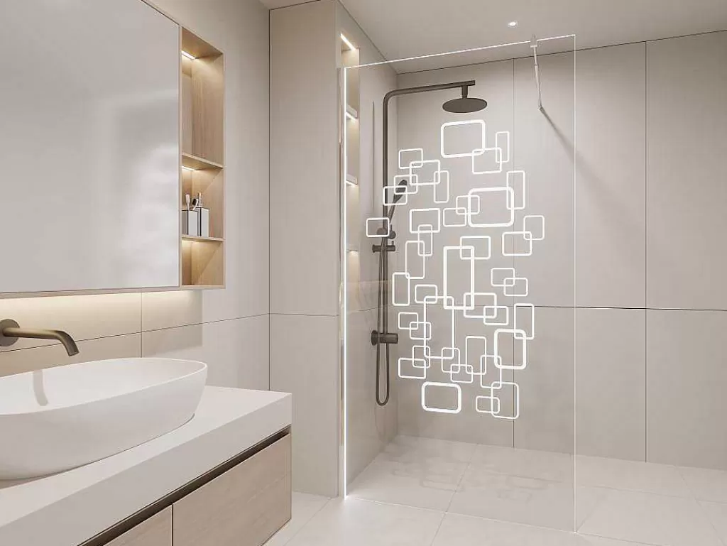 Painel De Duche*Shower & Design Painel De Duche Bella Com Leds - 120 X 200 Cm