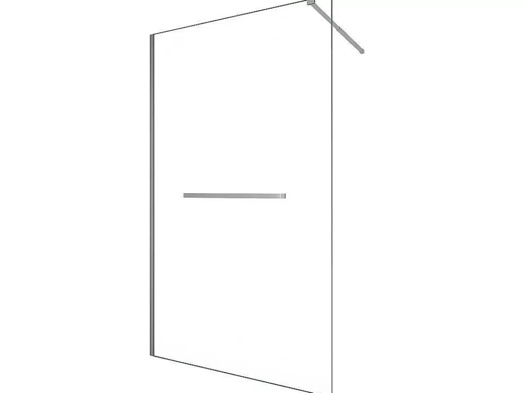 Painel De Duche*Shower & Design Painel De Duche Estilo Italiano Com Toalheiro 120 X 200 Cm Cromado Vidro Temperado - Kristen
