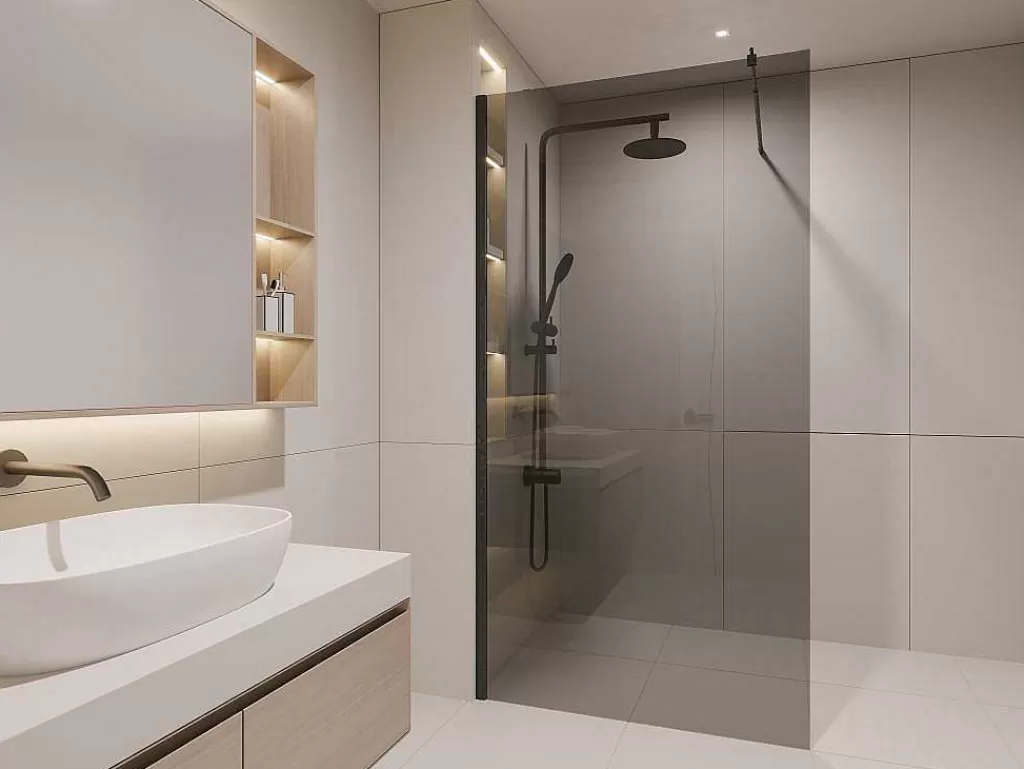 Painel De Duche*Shower & Design Painel De Duche Estilo Italiano Malika - 120X200 Cm - Vidro Cinzento