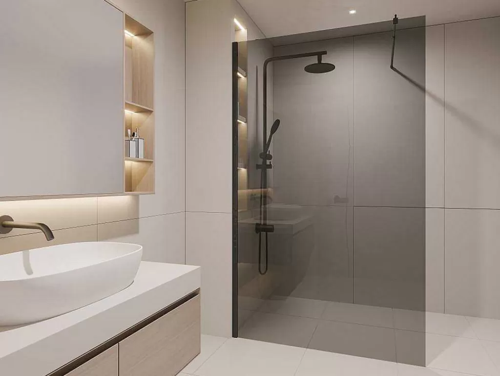 Painel De Duche*Shower & Design Painel De Duche Estilo Italiano Malika - 140X200 Cm - Vidro Cinzento